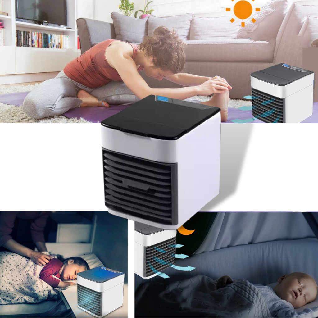 Mini Klimaanlage Tragbar 3 in 1: Kühler, Luftbefeuchter, Luftreiniger