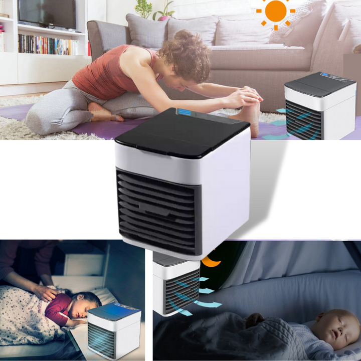 Mini Klimaanlage Tragbar 3 in 1: Kühler, Luftbefeuchter, Luftreiniger