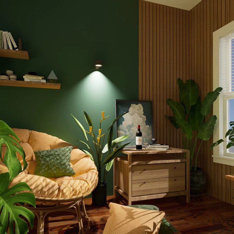 Lampe LED sans fil et magnétique, dimmable, idéale pour un éclairage d'appoint.