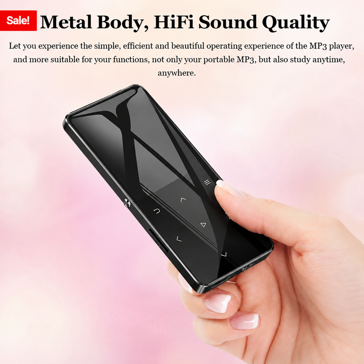 Leitor MP3 Bluetooth de alta fidelidade: música e entretenimento
