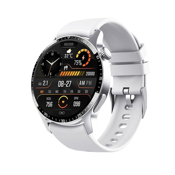 Montre connectée étanche unisexe, avec capteur cardiaque et O2.