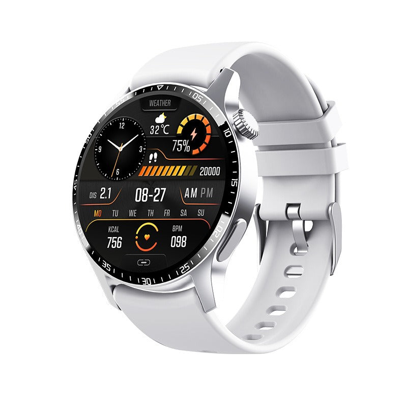 Montre connectée santé étanche, suivi cardiaque, oxymètre, sommeil et appels.