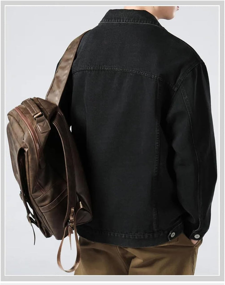Veste en Denim Homme - Style Tendance - Confort