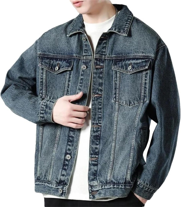 Veste en Denim Homme - Style Tendance - Confort