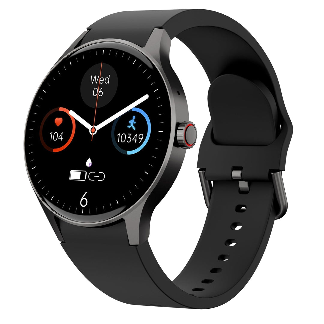 Technologie portable bien-être: montre connectée étanche, suivi cardiaque, O2, sommeil.