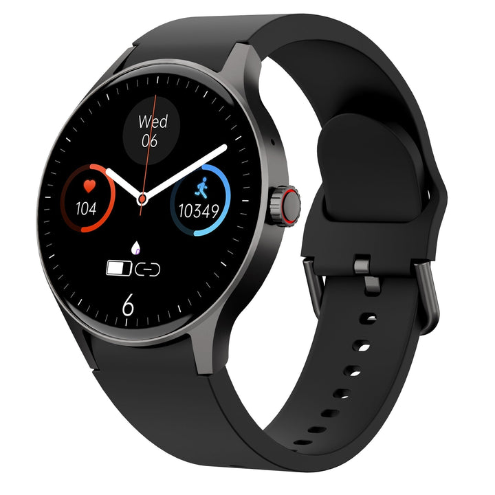 Technologie portable bien-être: montre connectée étanche, suivi cardiaque, O2, sommeil.