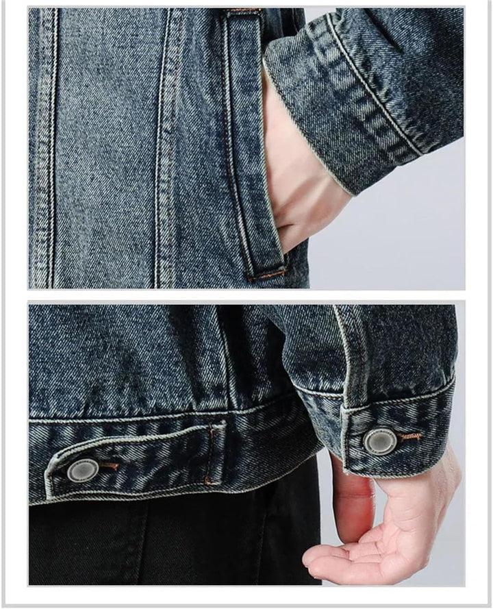 Veste en Denim Homme - Style Tendance - Confort