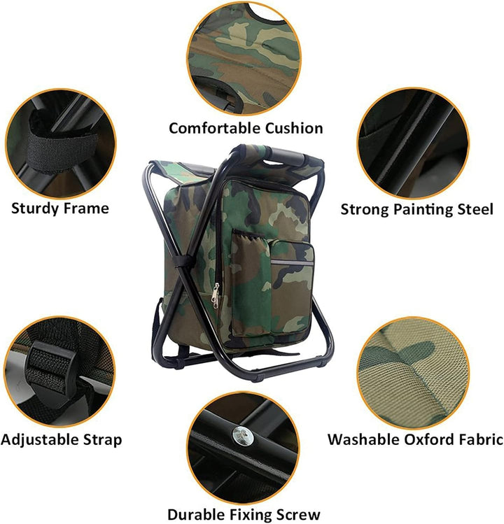 Chaise Sac à Dos 3-en-1 - Ultime Confort - Léger et Pliable