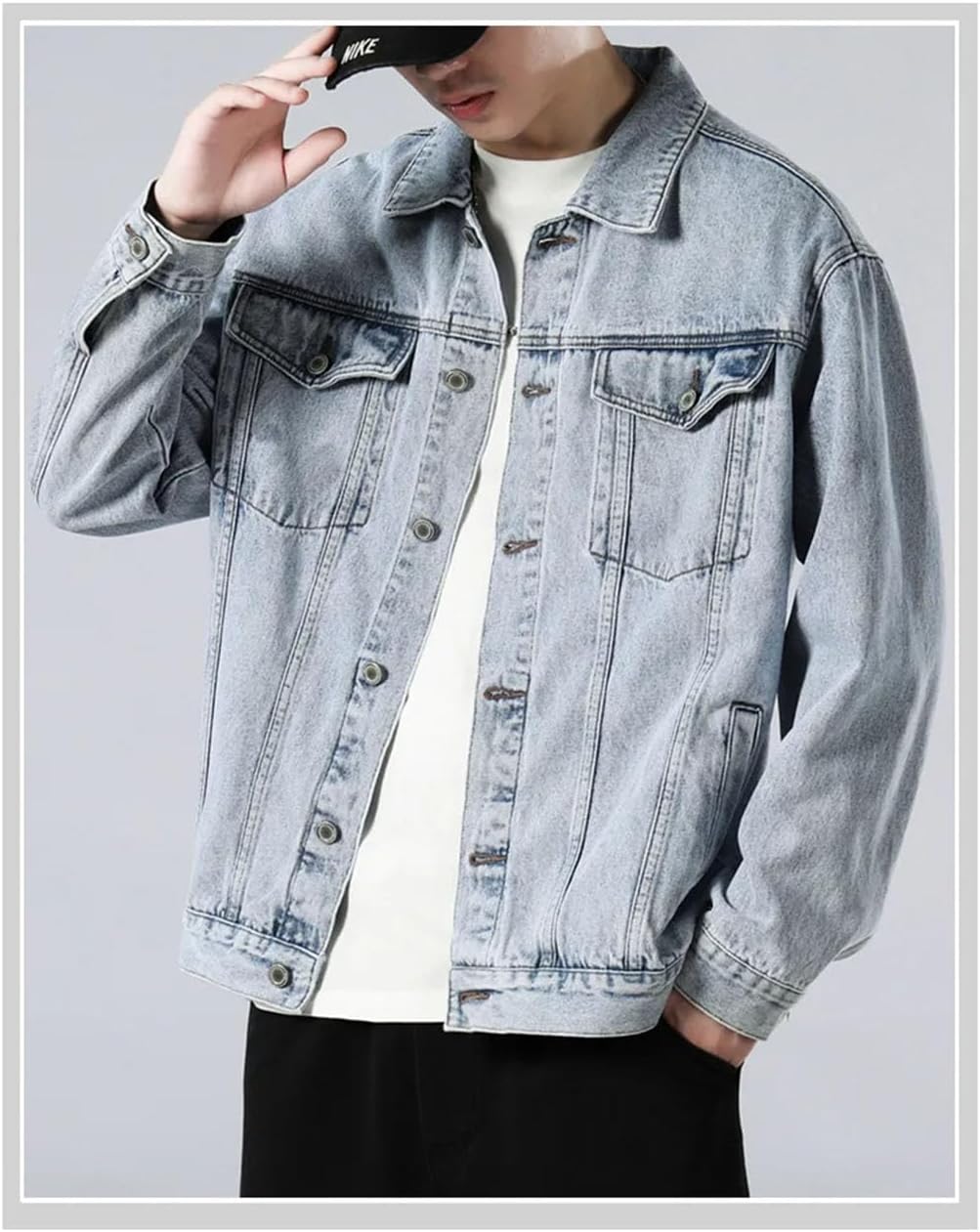 Veste en Denim Homme - Style Tendance - Confort
