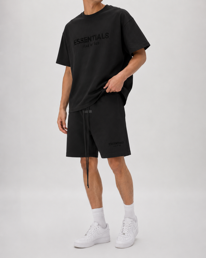 Style décontracté homme : Chemise et short assortis, ensemble deux pièces pour l'été.