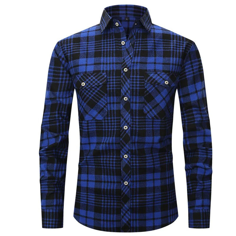 Chemise Homme à Carreaux - Flanelle Douce et Style Classique