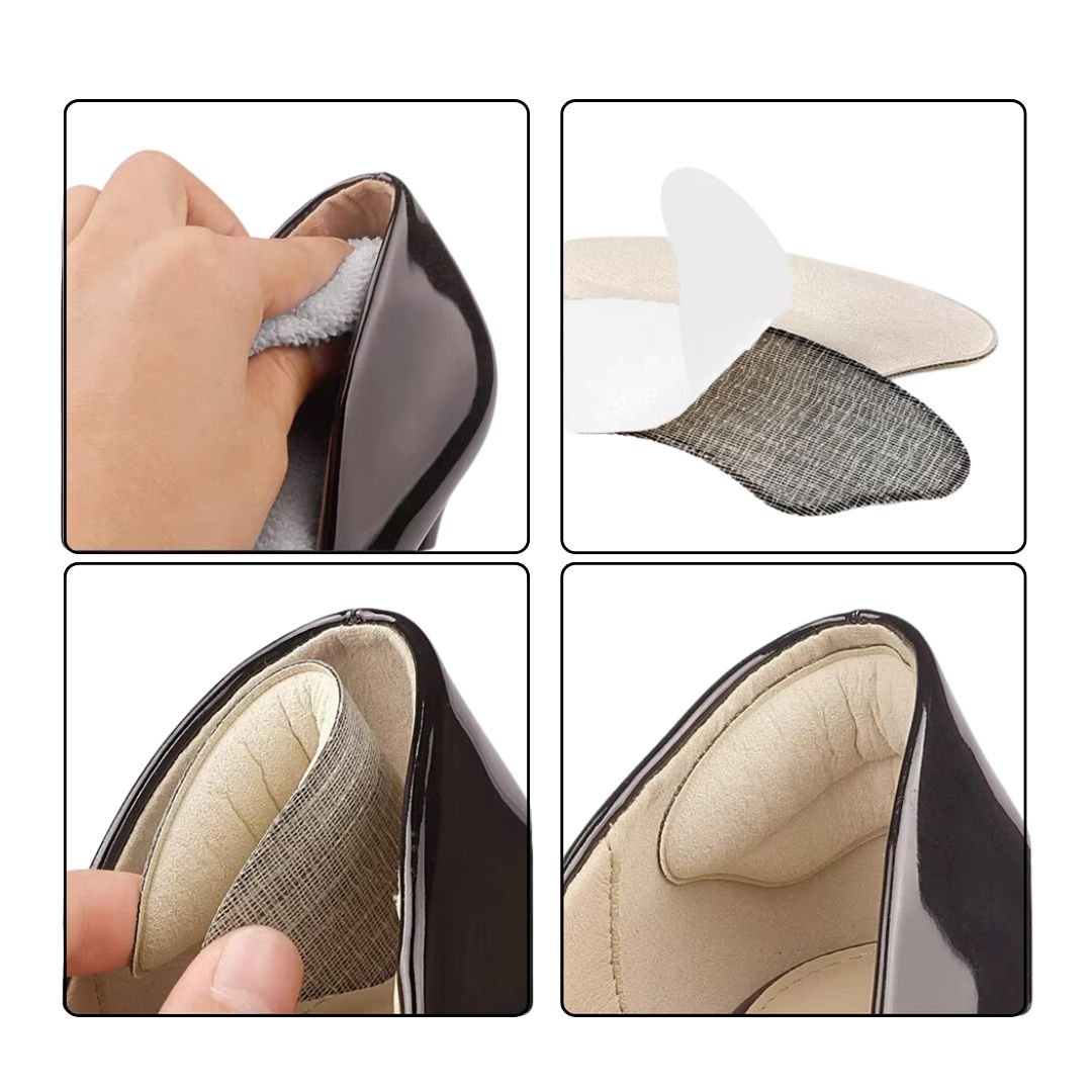 "8 coussinets anti-frottement talon, confort invisible, couleurs discrètes, pour toutes chaussures, accessoires femme"