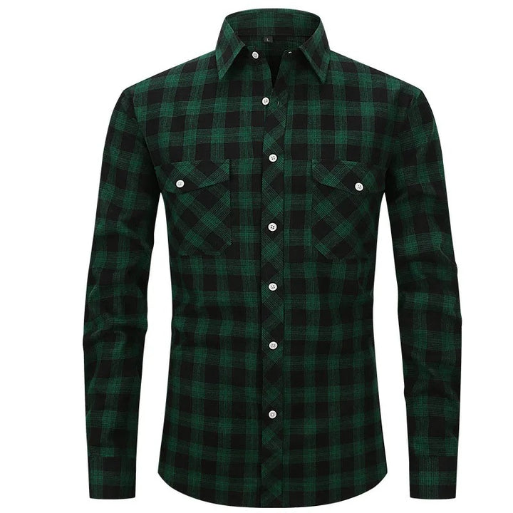 Chemise Homme à Carreaux - Flanelle Douce et Style Classique