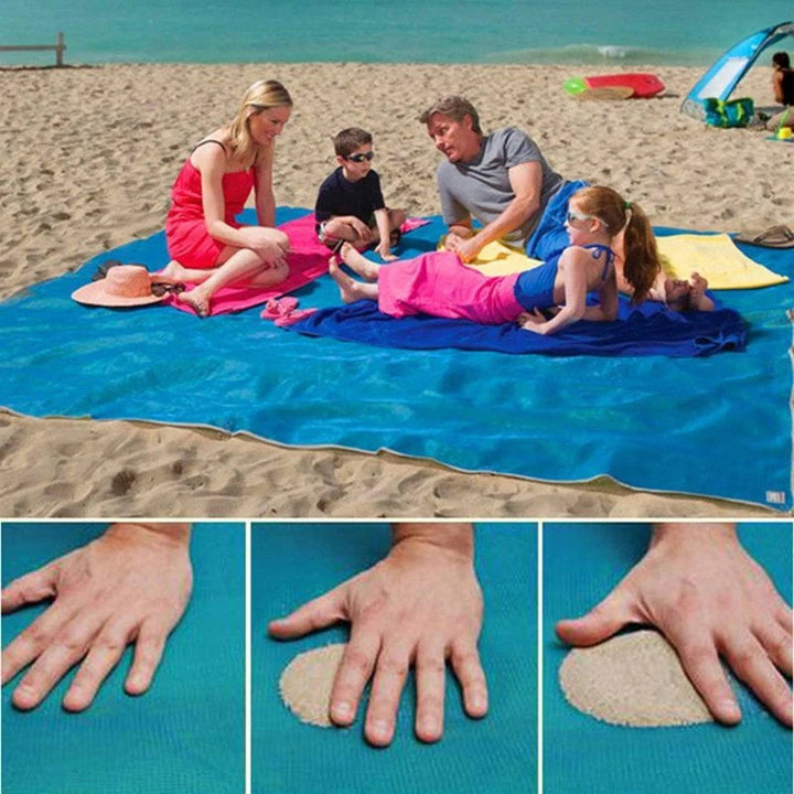 Stranddeken 5-8 volwassenen, waterdicht en zanddicht