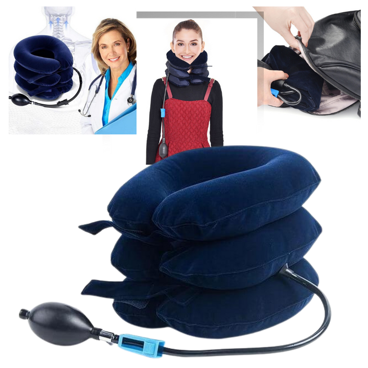 Minerve gonflable pour soutien des cervicales