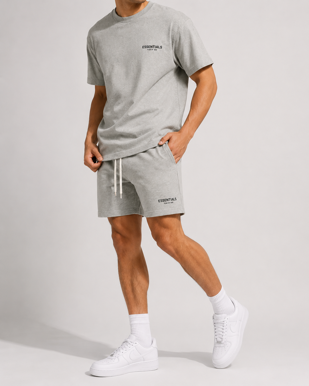 Tenue de vacances : Ensemble chemise short homme, parfait pour la plage ou une sortie décontractée.