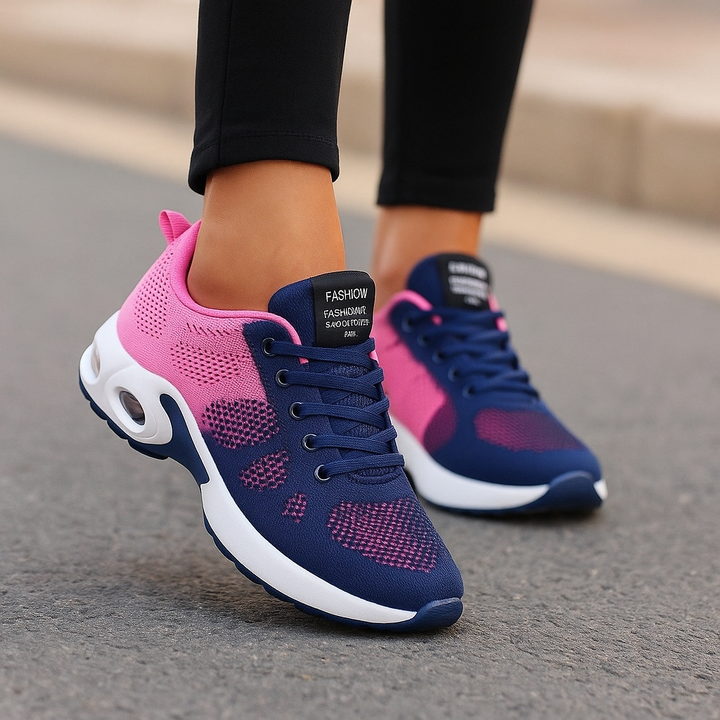 Baskets confortables et légères, parfaites pour le soutien plantaire et le soulagement des douleurs aux pieds.