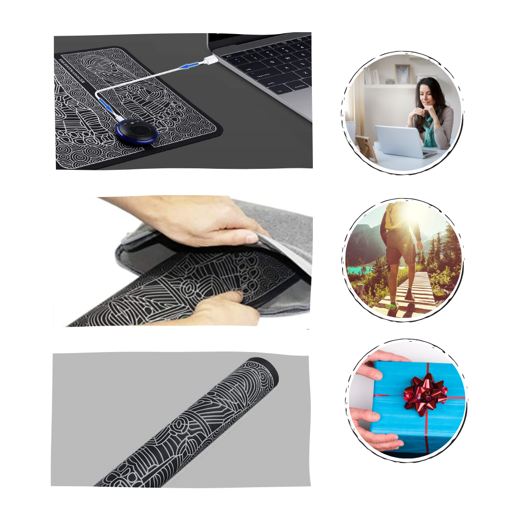 Ergonomische tragbare elektrische Fußmassagegerät EMS