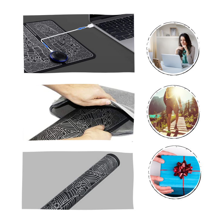 Ergonomische tragbare elektrische Fußmassagegerät EMS