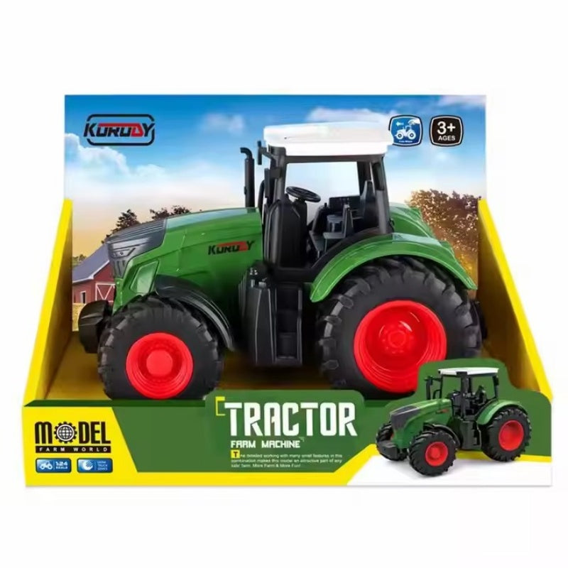 Tracteur Télécommandé - Jouet RC de Ferme Métal pour Enfants