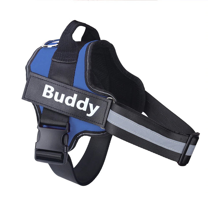 Harnais Anti-Traction pour Chien Personnalisable et Réfléchissant