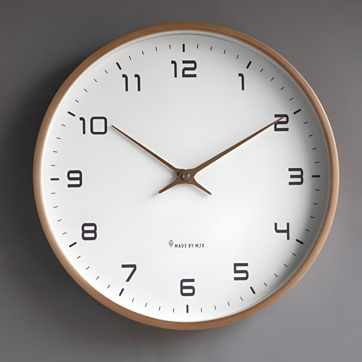 Horloge Murale Bois Ronde Nordique