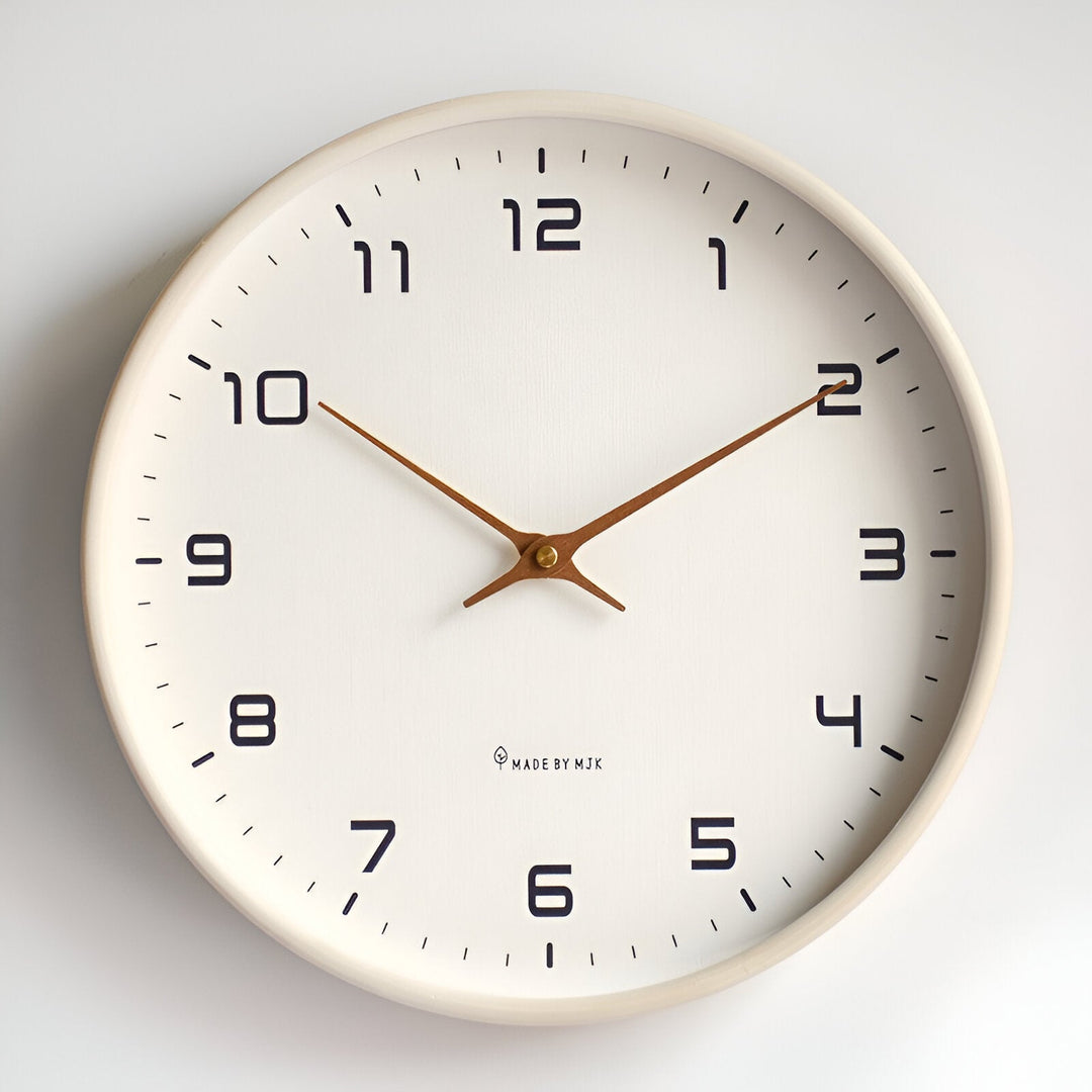 Horloge Murale Bois Ronde Nordique