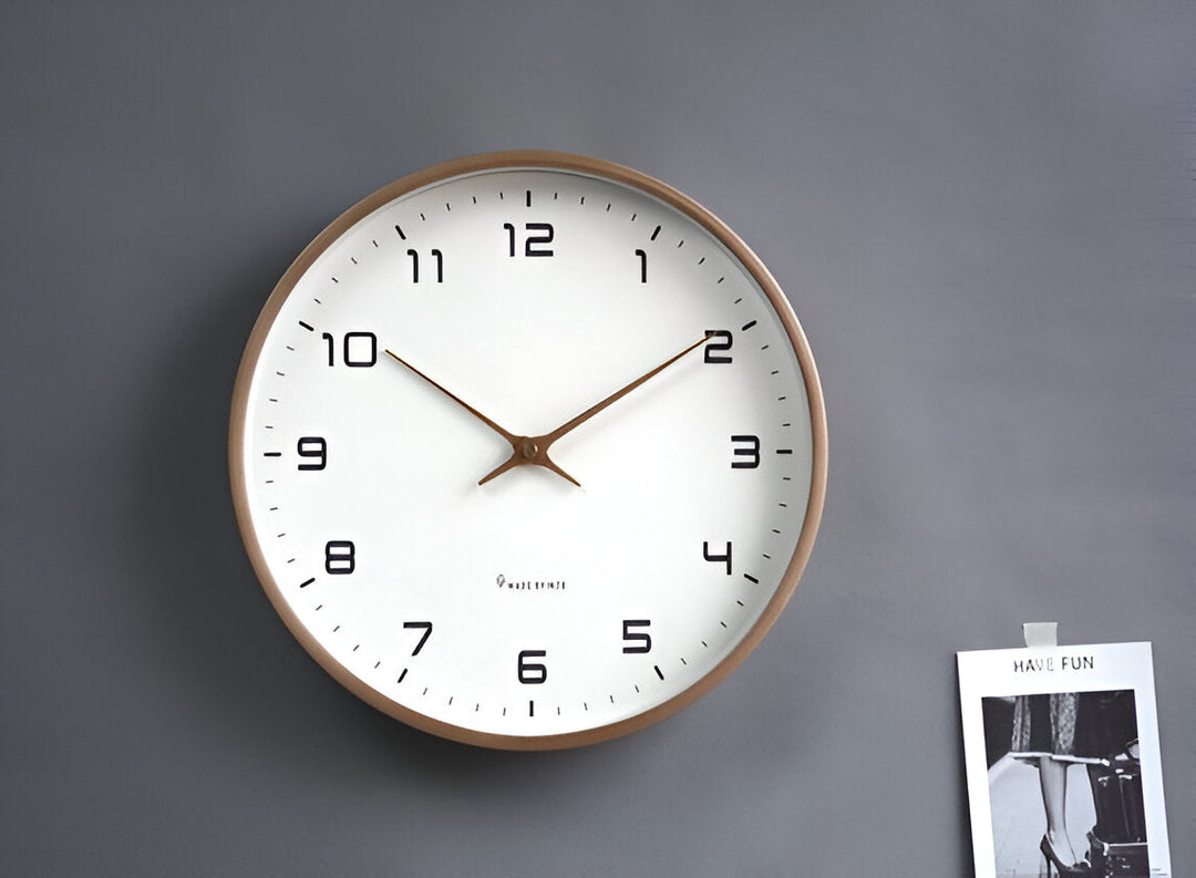 Horloge Murale Bois Ronde Nordique