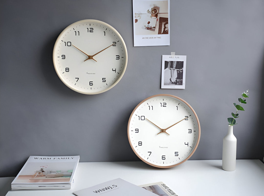 Horloge Murale Bois Ronde Nordique