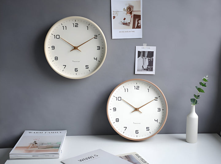 Horloge Murale Bois Ronde Nordique