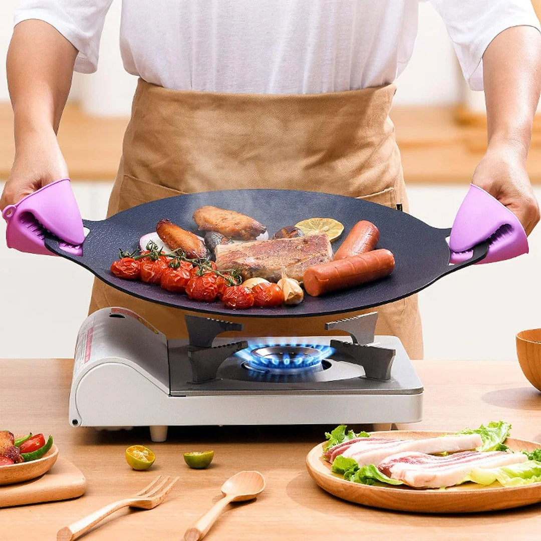 Poêle coréenne pierre, cuisson saine