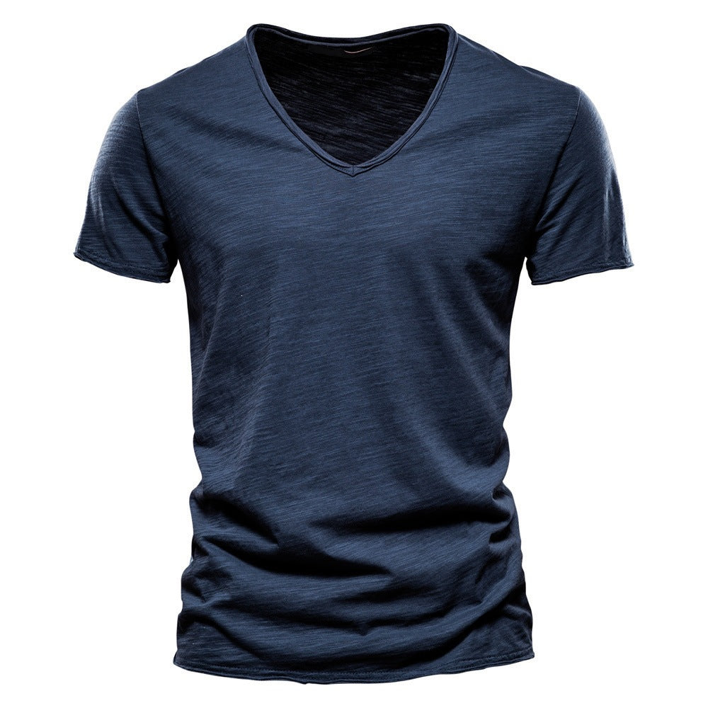 T-shirt Col V Homme - Élégance et Confort Quotidien