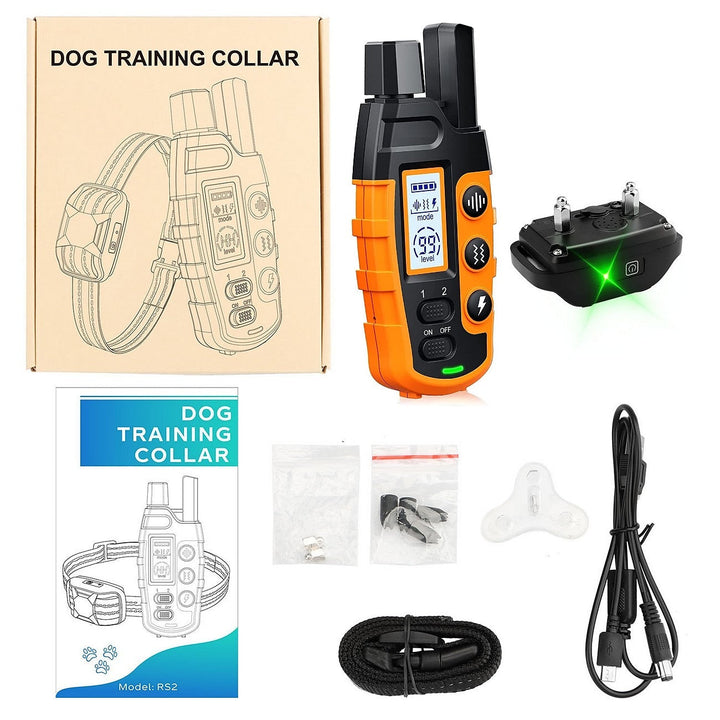 Collier Dressage Chien 1000m: Étanche, Rechargeable