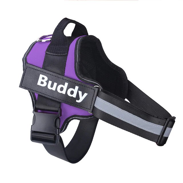 Harnais Anti-Traction pour Chien Personnalisable et Réfléchissant