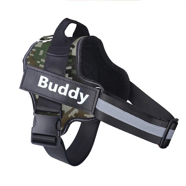 Harnais Anti-Traction pour Chien Personnalisable et Réfléchissant