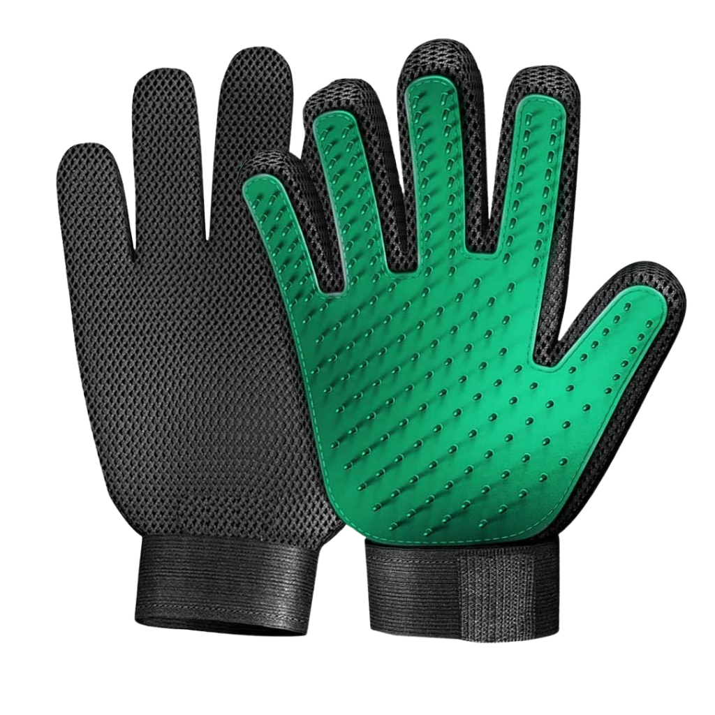 Gants de toilettage pour animaux 5 doigts respirants
