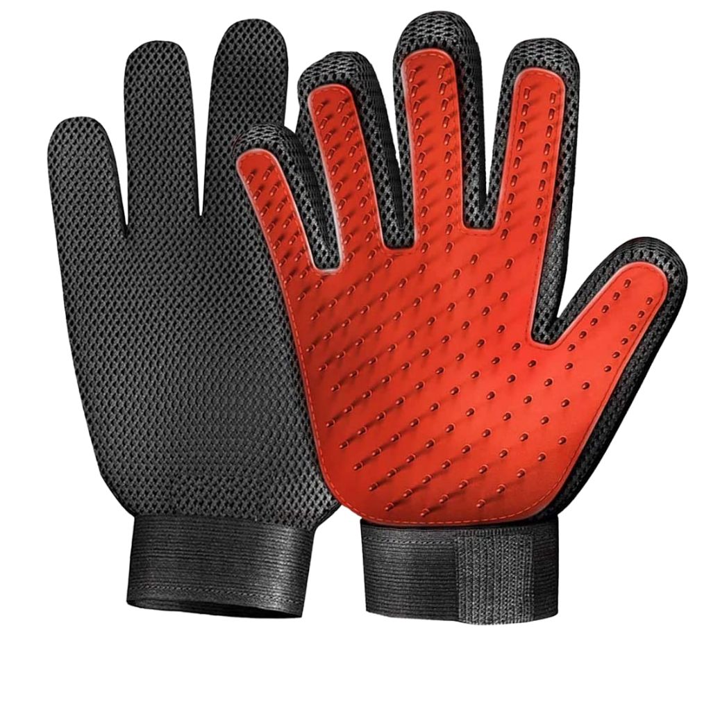 Gants de toilettage pour animaux 5 doigts respirants