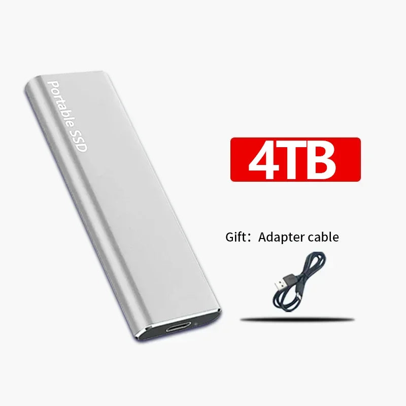 Disque dur externe SSD USB 3.2 pour des transferts de données rapides et une grande capacité.