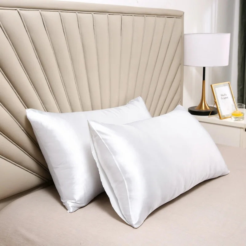 Taie d'Oreiller Soie 100% - Luxe & Confort