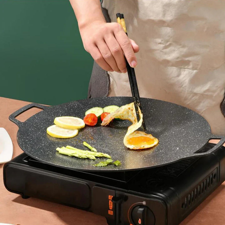 Poêle coréenne pierre, cuisson saine
