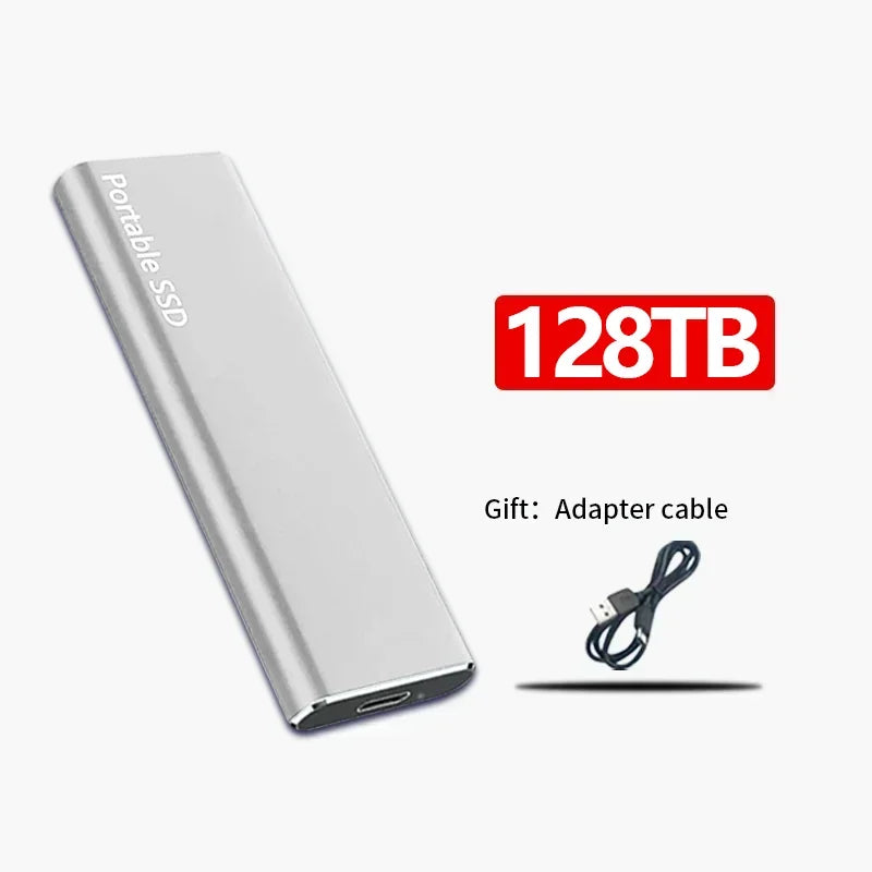 Disque dur portable SSD compact, parfait pour le stockage de données en déplacement.