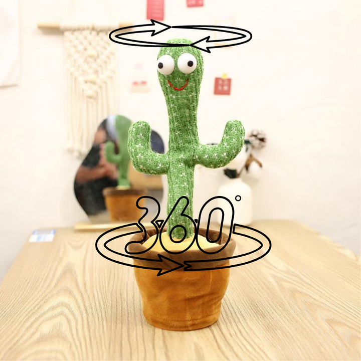 Jouet cactus qui danse et répète ce que vous dites - Ozerty