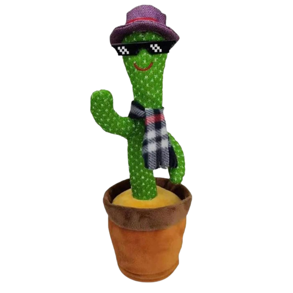 Dansende en pratende cactus knuffel