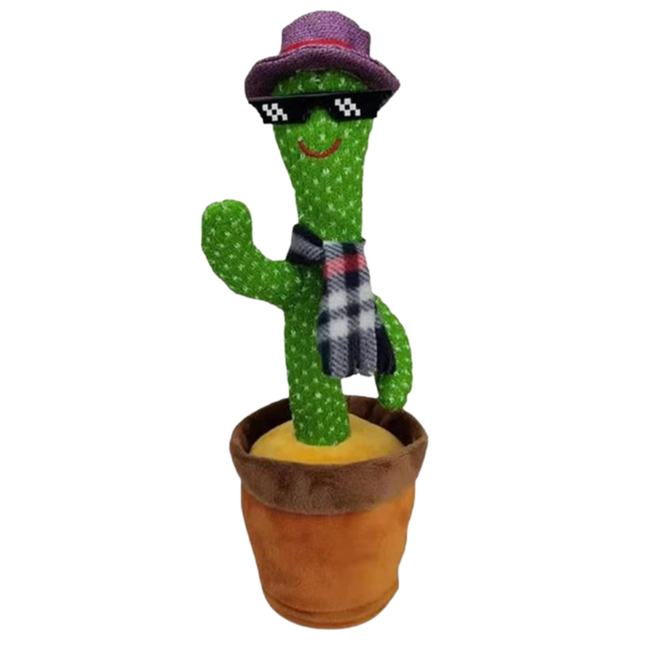 Dansende en pratende cactus knuffel