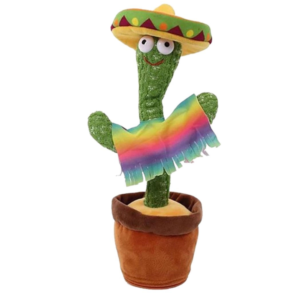 Dansende en pratende cactus knuffel