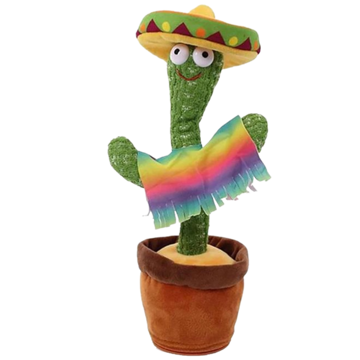 Dansende en pratende cactus knuffel