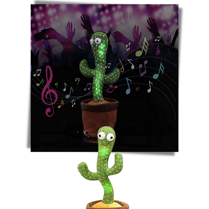 Jouet cactus qui danse et répète ce que vous dites - Ozerty