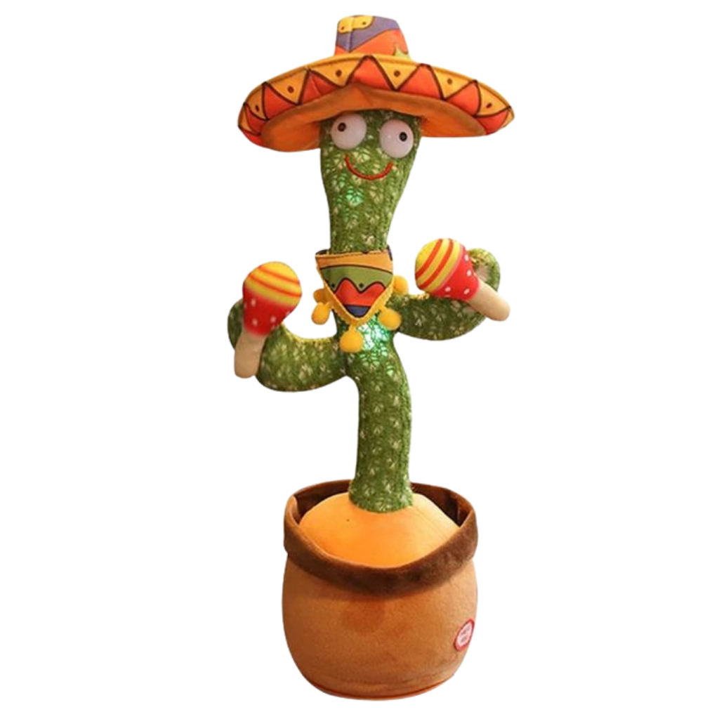 Dansende en pratende cactus knuffel