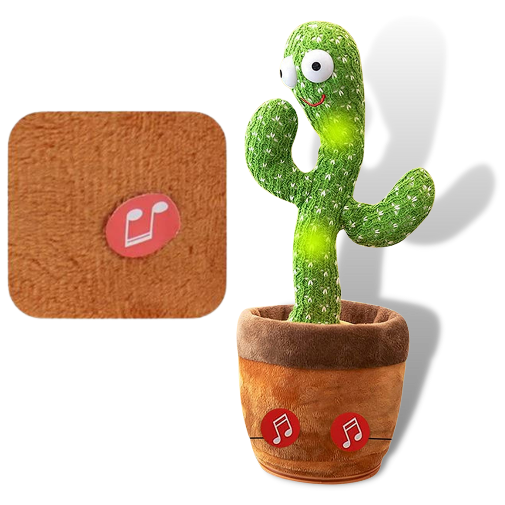 Jouet cactus qui danse et répète ce que vous dites - Ozerty