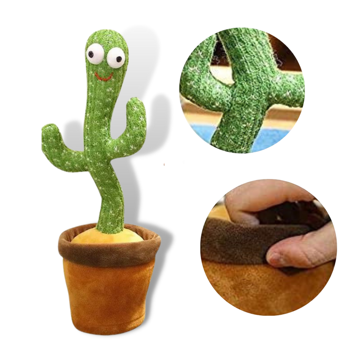 Jouet cactus qui danse et répète ce que vous dites - Ozerty
